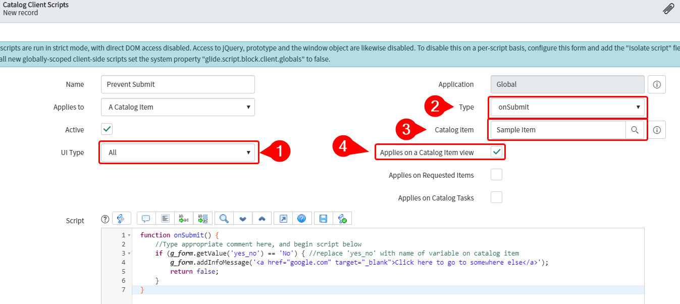 Solved: Can I hide the submit button on a catalog item/rec ...