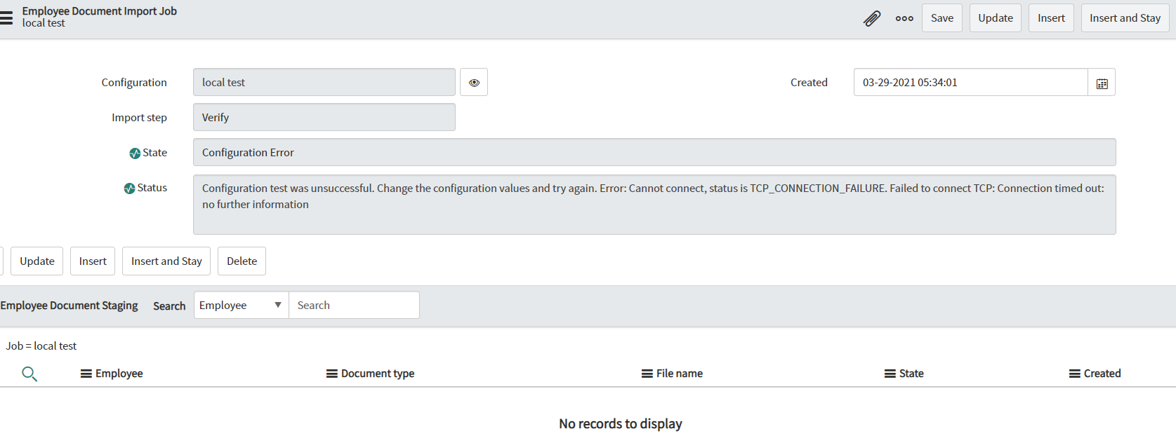 Configuration Error : "Error: Cannot connect, stat... - ServiceNow ...
