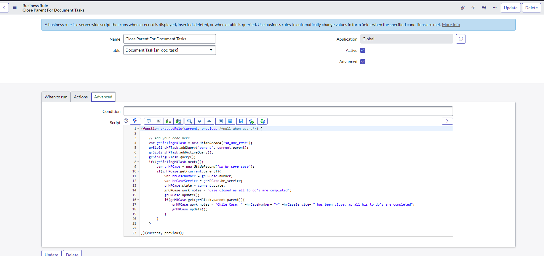 Solved: Business Rules and Scope Privilege access - ServiceNow Community