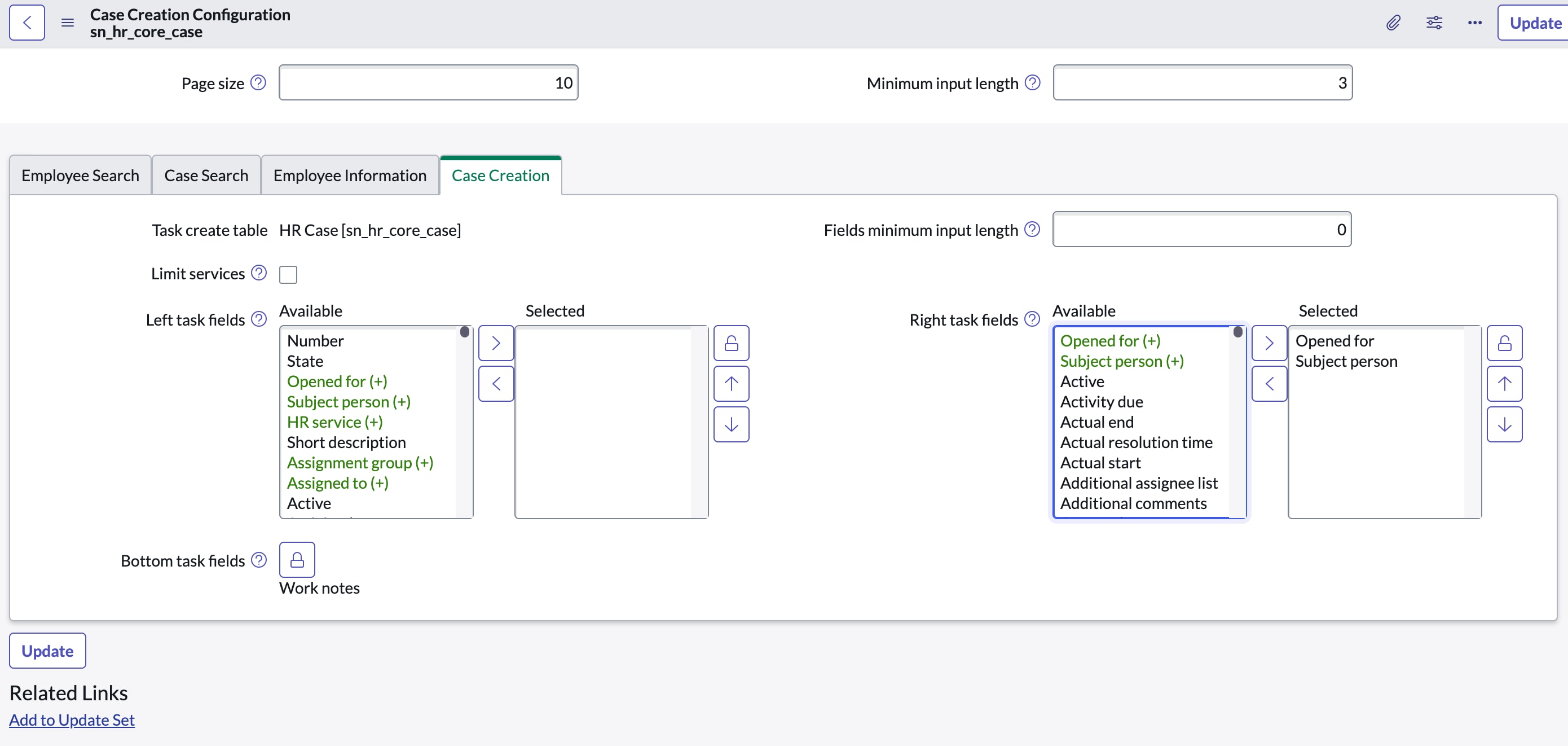 Servicenow Case View Examples HR Case Creation Page, HR Service field to move to... - ServiceNow ...