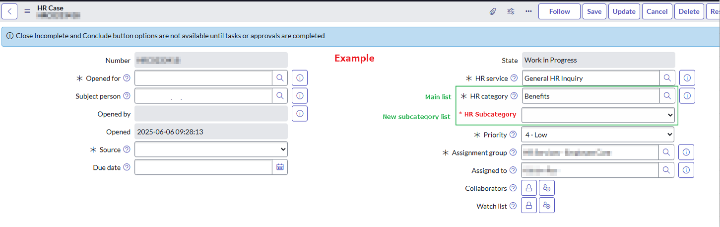 HR Category list - best practice - ServiceNow Community