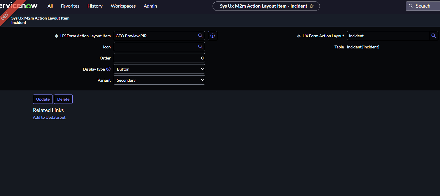 Solved: Add UI Page to SOW via UI Action - ServiceNow Community
