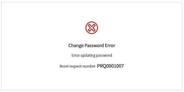 Not allowing to change password - ServiceNow Community