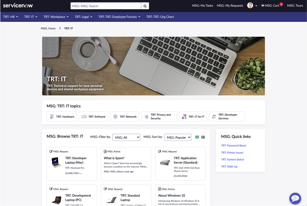 Need to translate a Portal? check this ServiceNow Community