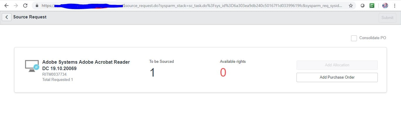 Source Request UI action opening a blank page - ServiceNow Community