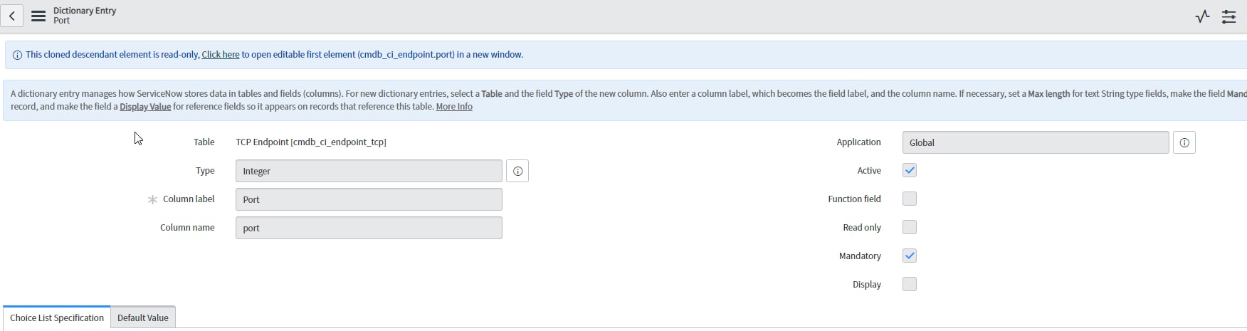CMDB Required Fields - Issue - ServiceNow Community