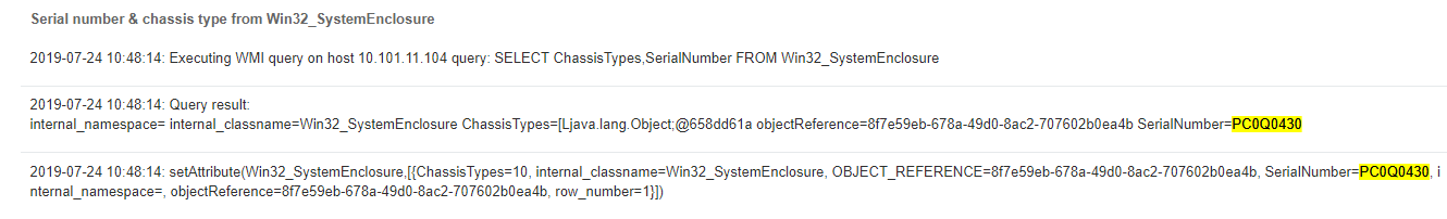Solved: discovery workstation scans - incorrect serial num ...