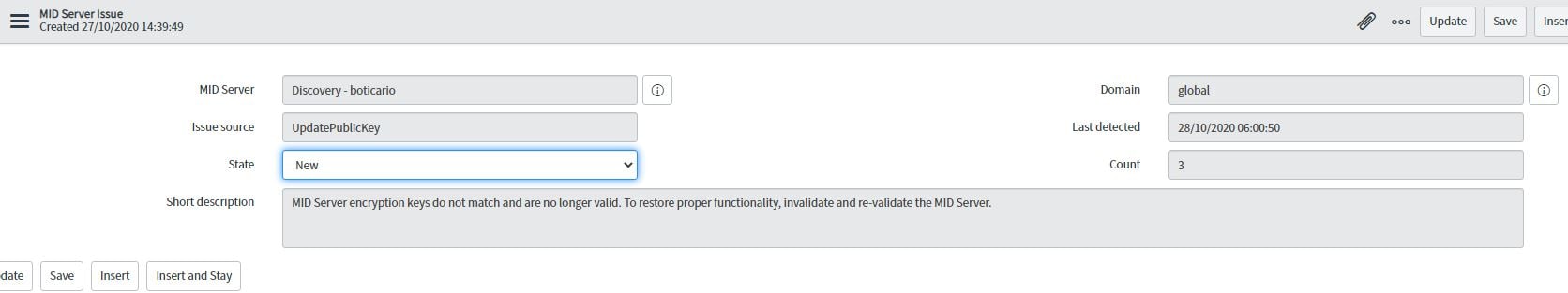 MID Server issues - MID Server encryption keys do ... - ServiceNow ...