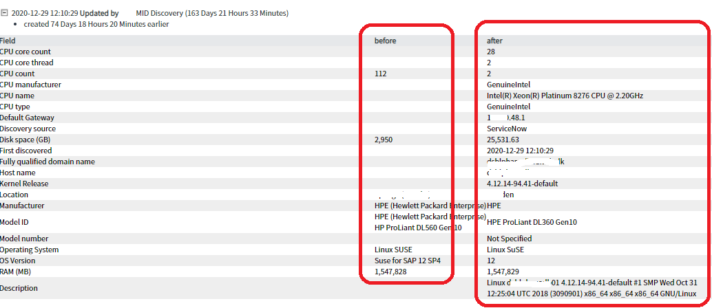 What fields are updated by Discovery by Default? - ServiceNow Community