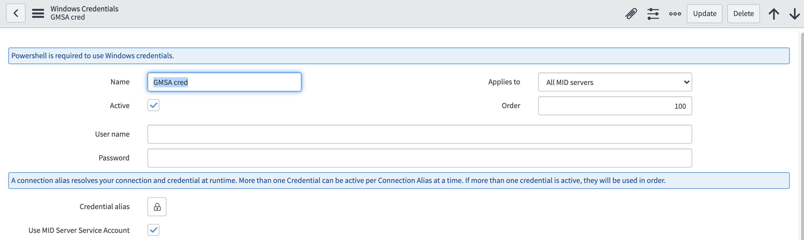 Discovery: How to use a Group Managed Service Acco... - ServiceNow ...
