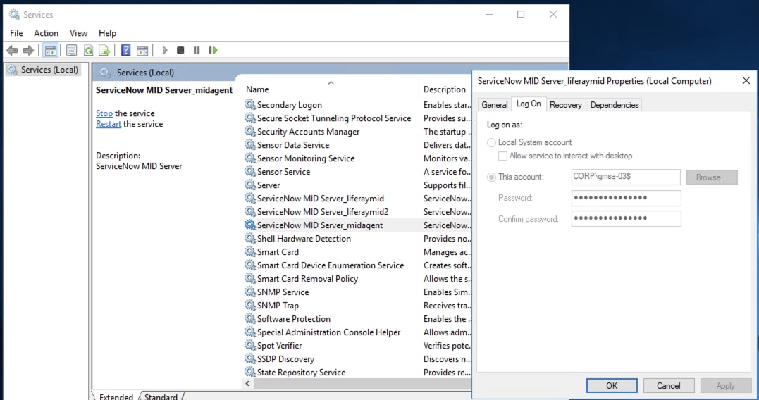 Discovery: How to use a Group Managed Service Acco... - ServiceNow ...