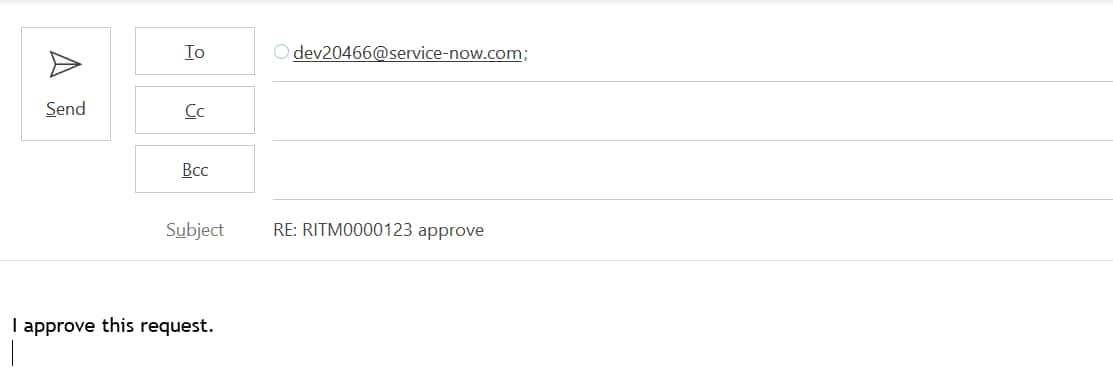 Approve/Reject button in Approval notification - ServiceNow Community