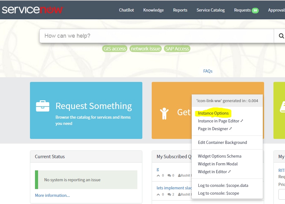 how to change the width of widget in service porta... - Page 2 ...