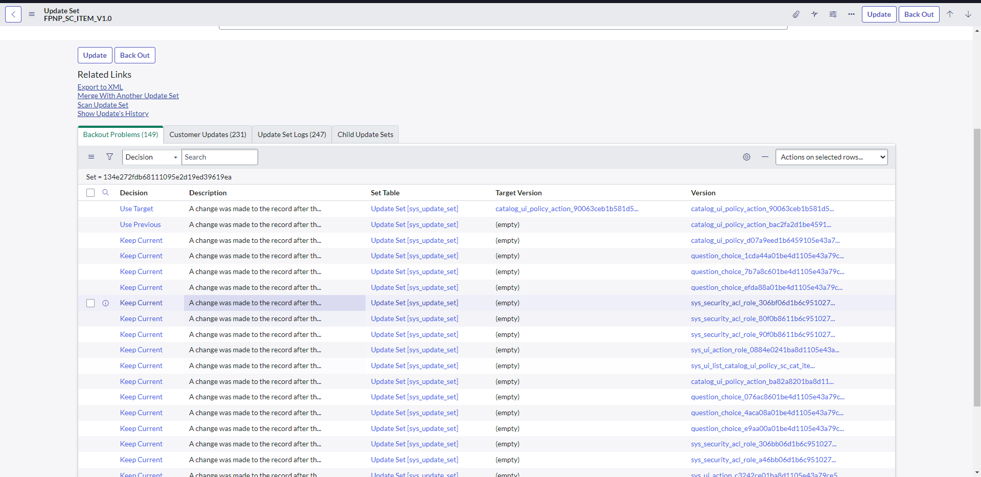 Solved: How to fix this errors to Back-out my update set - ServiceNow ...