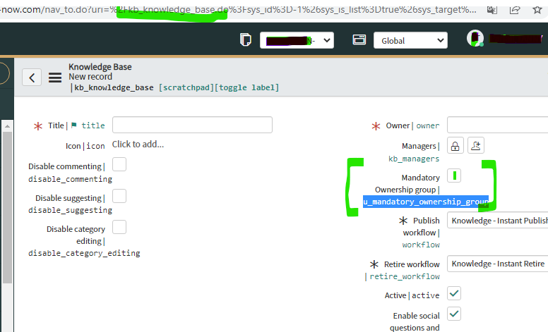 Solved: Mandatory field on the Kb article - ServiceNow Community