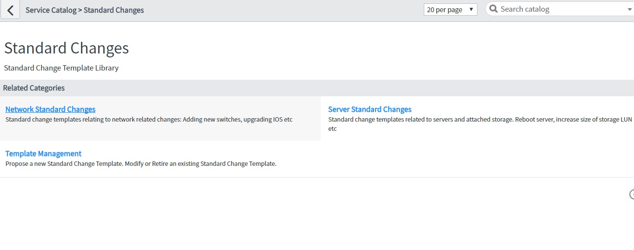 Solved: standard change catalog no templates - ServiceNow Community