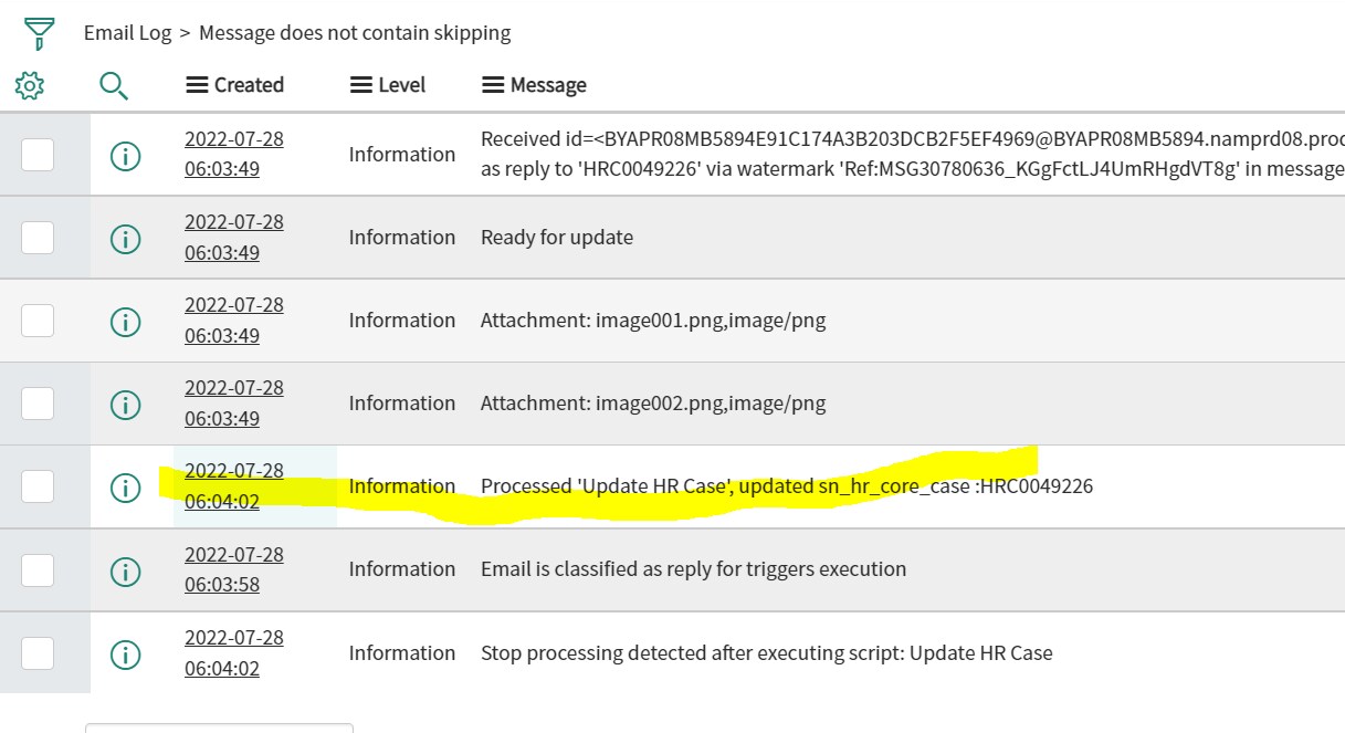 How to find which inbound email action created the... - ServiceNow ...