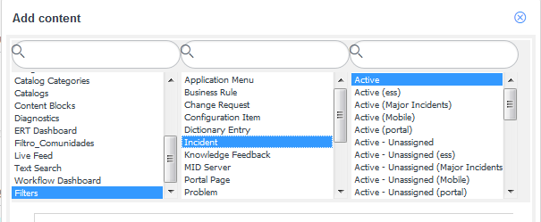 Solved: How to create a incident widget with custom filter - ServiceNow ...