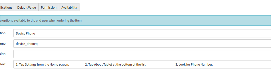 Solved: example text in field - ServiceNow Community