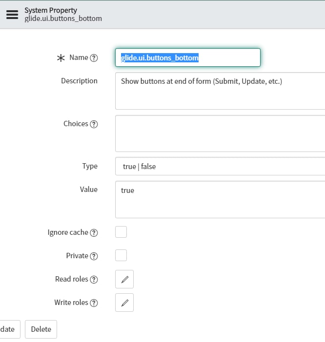 Solved: How to hide bottom (UI Action ) button in form - ServiceNow ...
