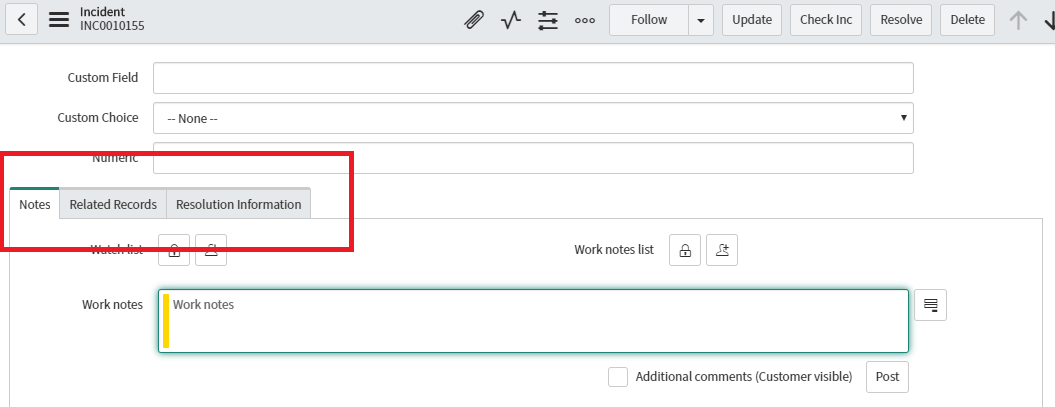 How to find section name on incident form ... - ServiceNow Community
