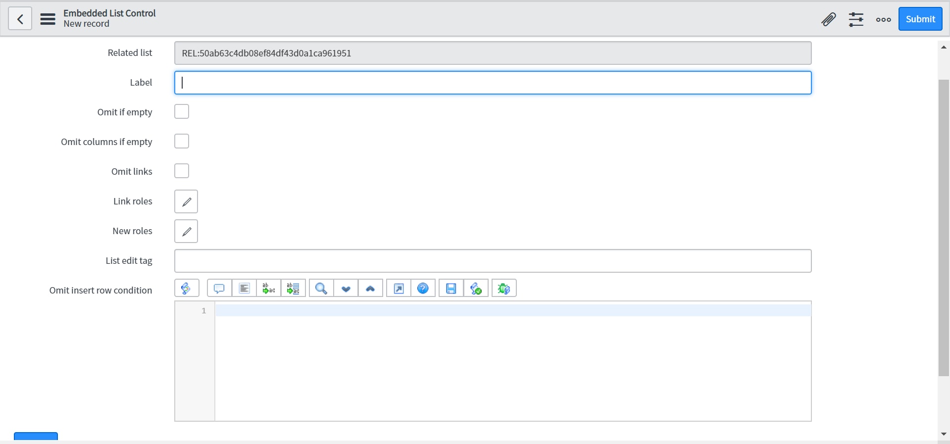 Insert new row not visible in Embedded list displa... - ServiceNow ...