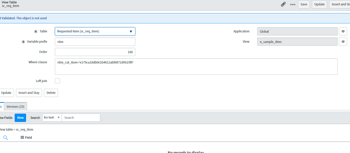 Solved: How to get catalog item variables in report or db ...