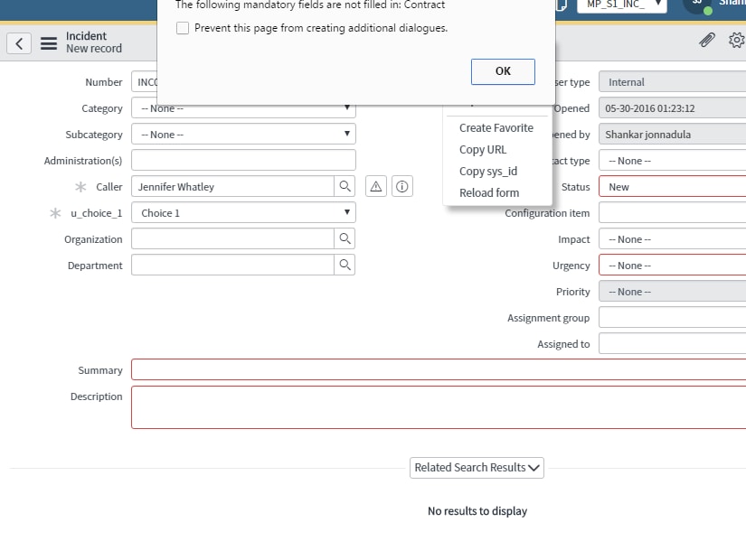 Showing to fill mandatory fields but there are no ... - ServiceNow ...