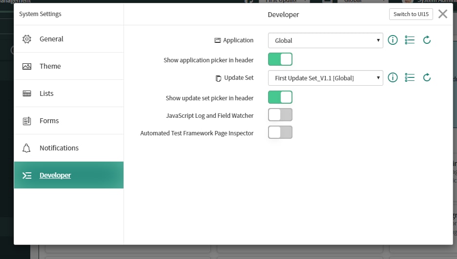 Solved: How can i get the Domain Picker at the top? - ServiceNow Community