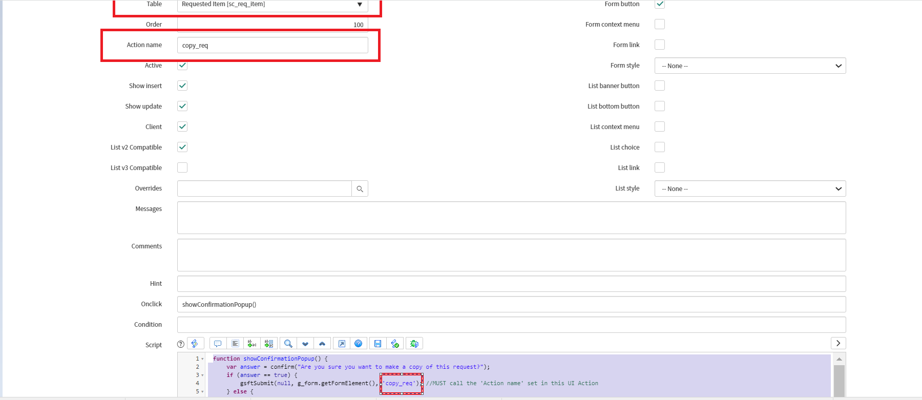 How to make use of System property in UI Action? - ServiceNow Community