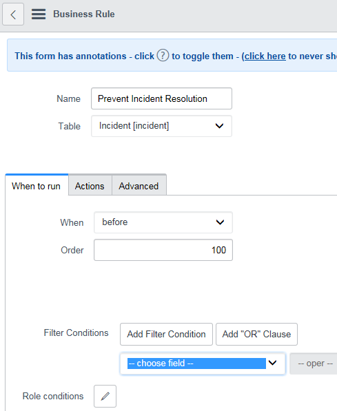 Prevent Incident Resolution When Tasks Are Still O... - ServiceNow ...