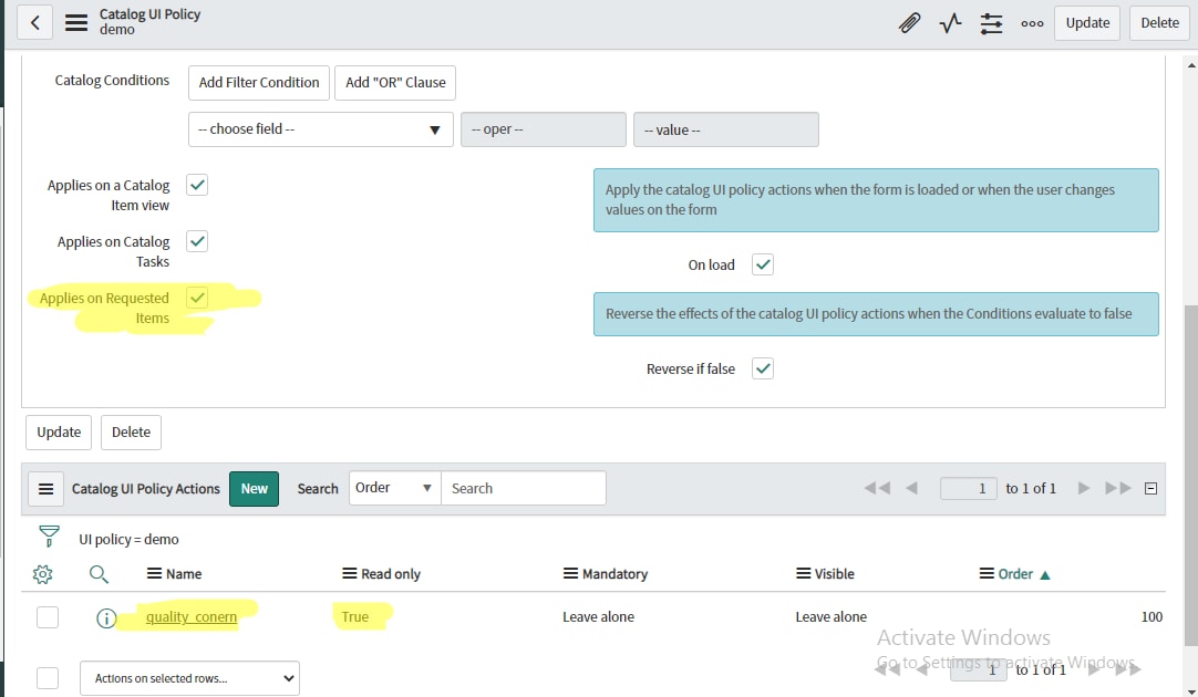 Set Variables readonly on RITM ServiceNow Community