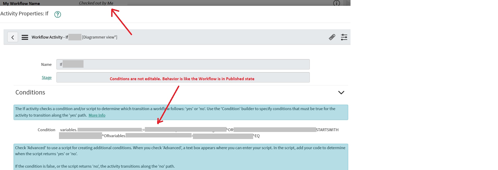 Solved: Unable to edit a Workflow checked out by me, anybo ...