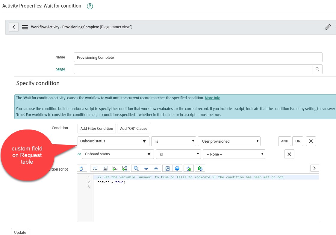 Solved Catalog Requested Item workflow not waiting for en