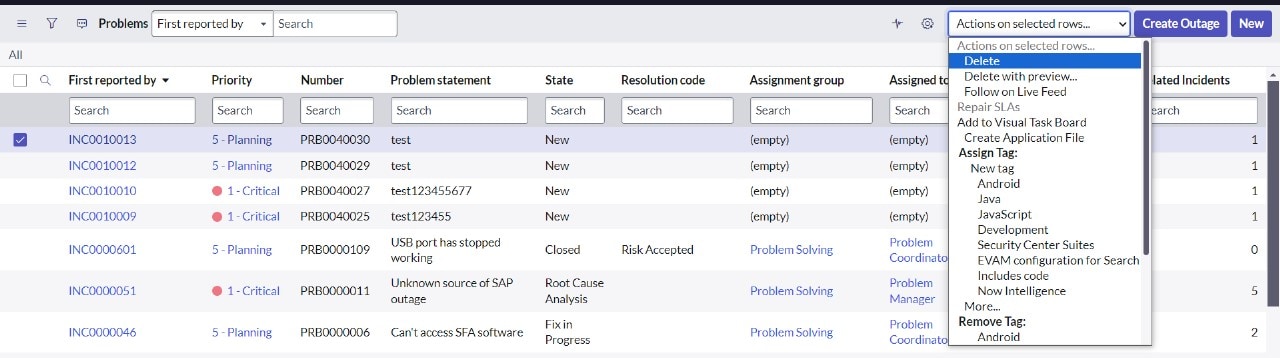 Solved: Problem ticket in servicenow - ServiceNow Community