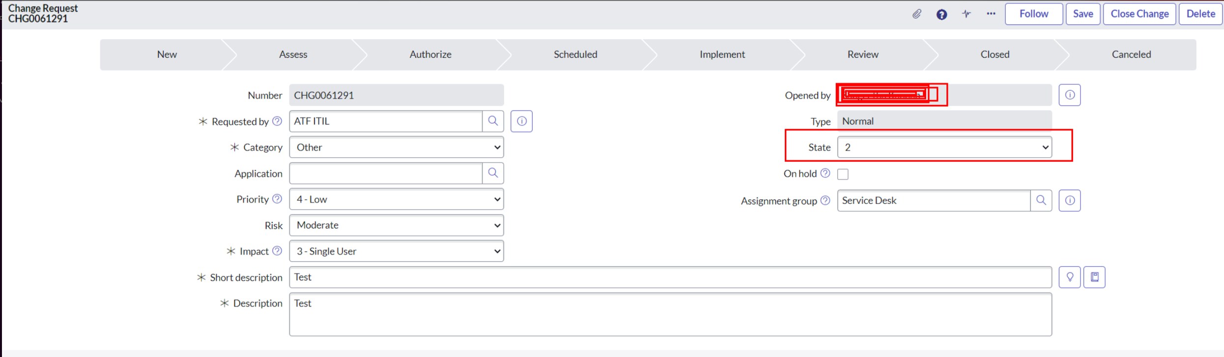 Implemented Change Management facing issue with cu... - ServiceNow ...