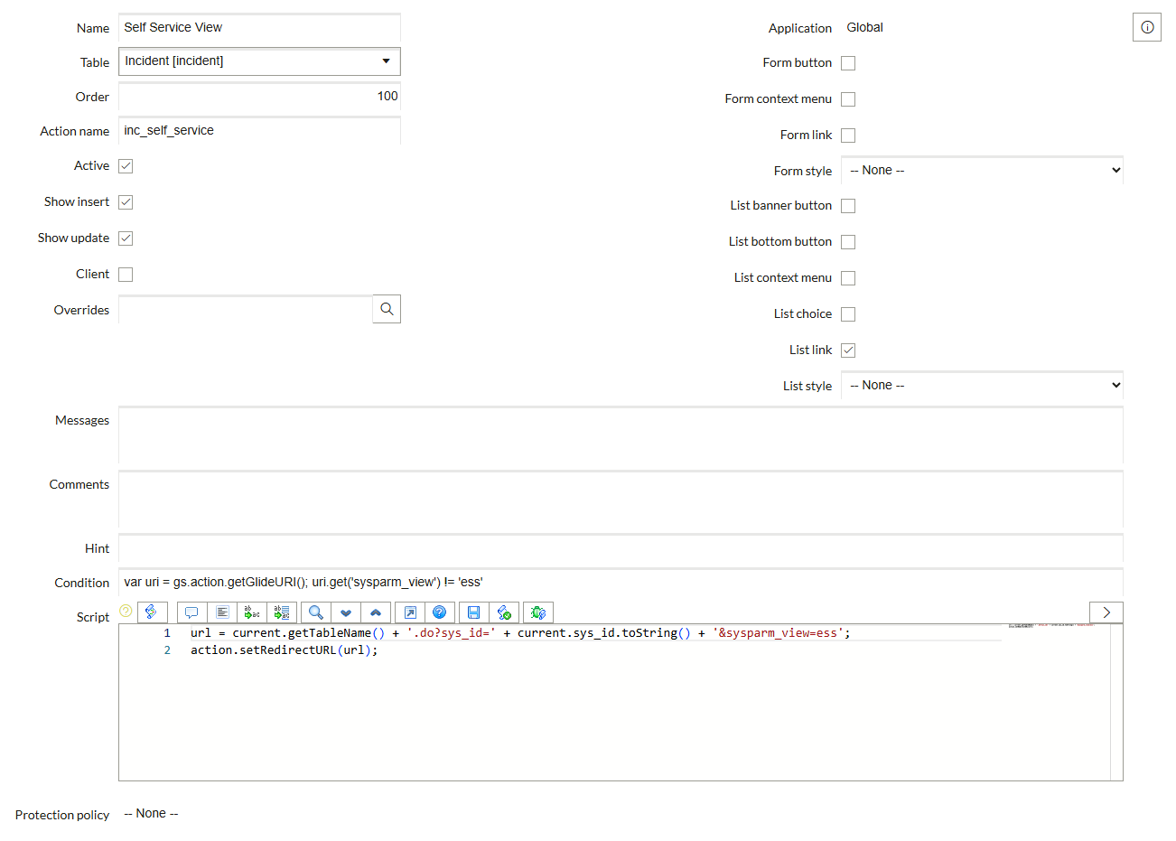 Solved: How to change list view with UI action? - ServiceNow Community