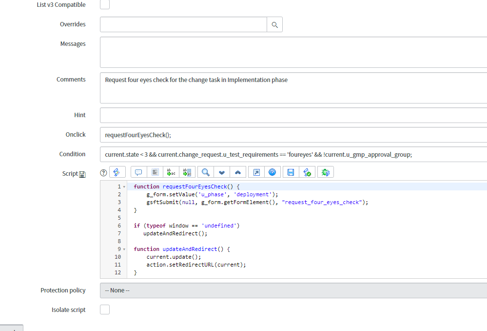 Solved: How to make a UI action disappear after it was cli ...