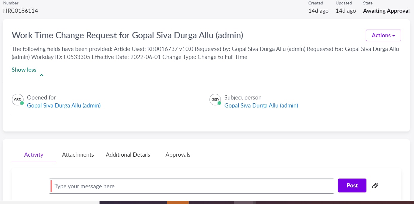 Service Portal Standard Ticket Header widget not... ServiceNow