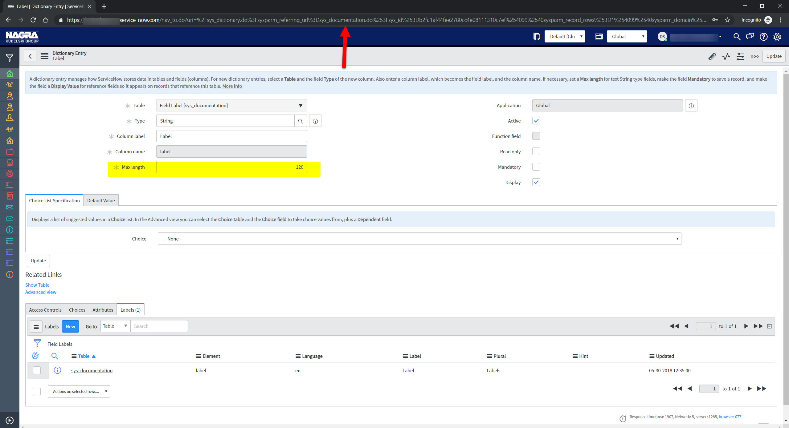 Servicenow Label Field Field label will not take full character limit aft... - ServiceNow ...