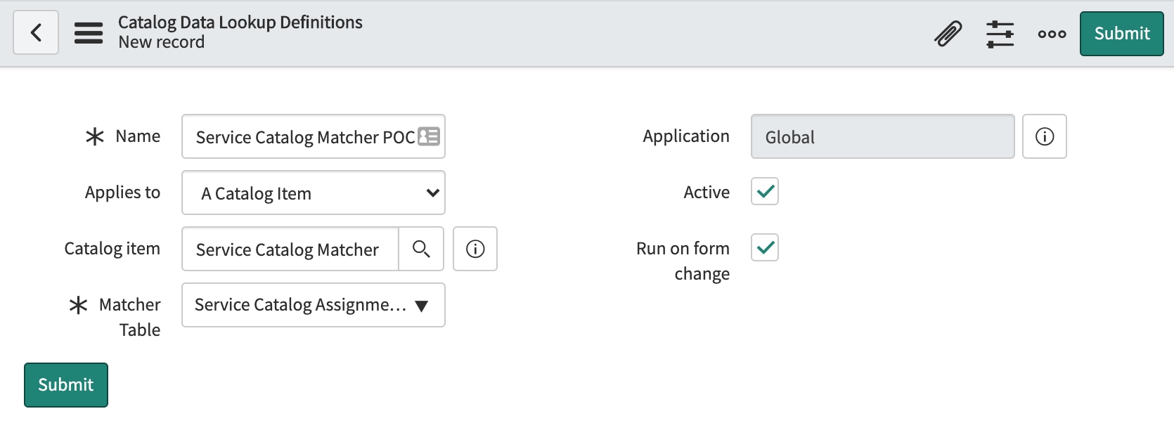 Service Catalog Data Lookup ServiceNow Community
