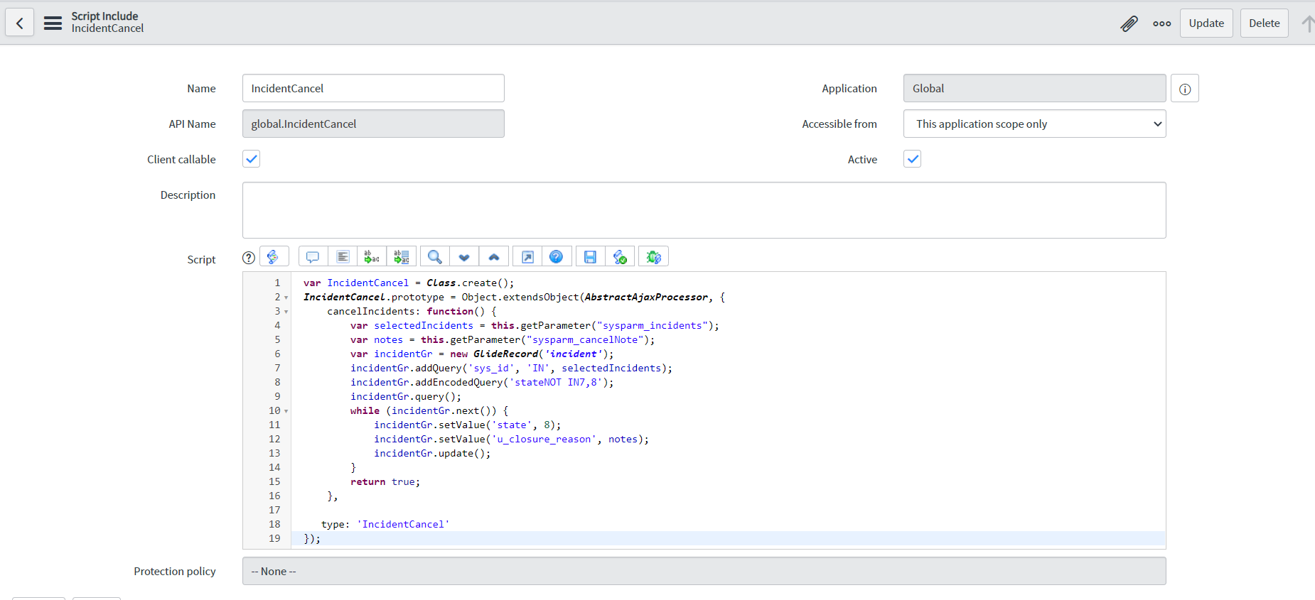 Cancel Incident(s) from List View with Mandatory C... - ServiceNow ...