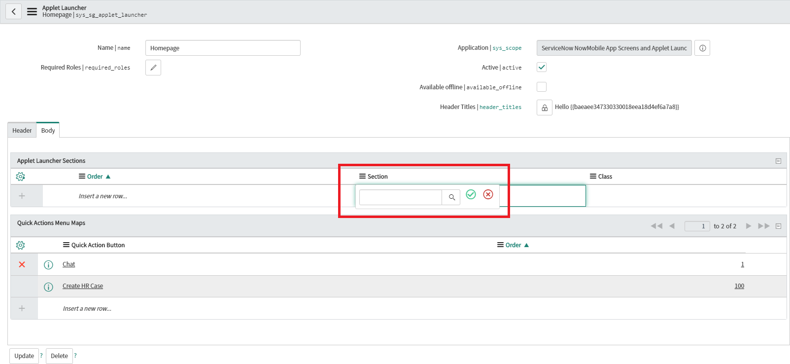 Now Mobile URL Applet (example: Virtual Agent with... - ServiceNow ...