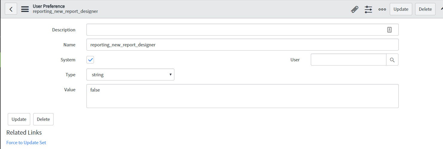 Solved: Set Report Designer to Classic UI as the default - ServiceNow ...