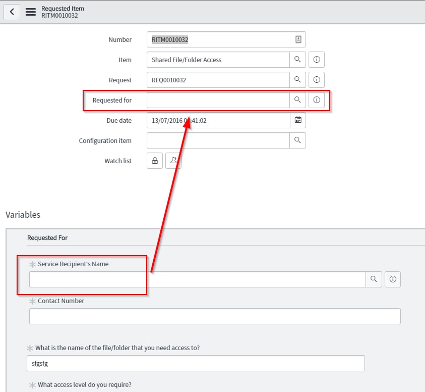 Requested For field is defaulting to logged in use... - ServiceNow ...