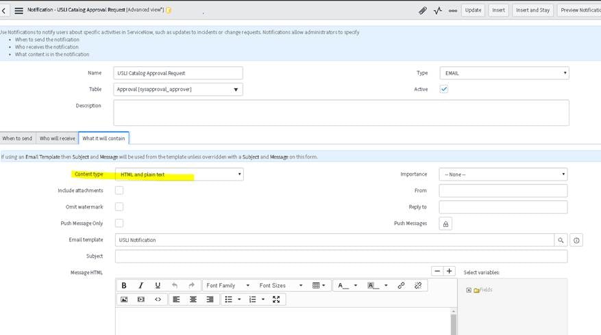 Email notification not rendering HTML - ServiceNow Community