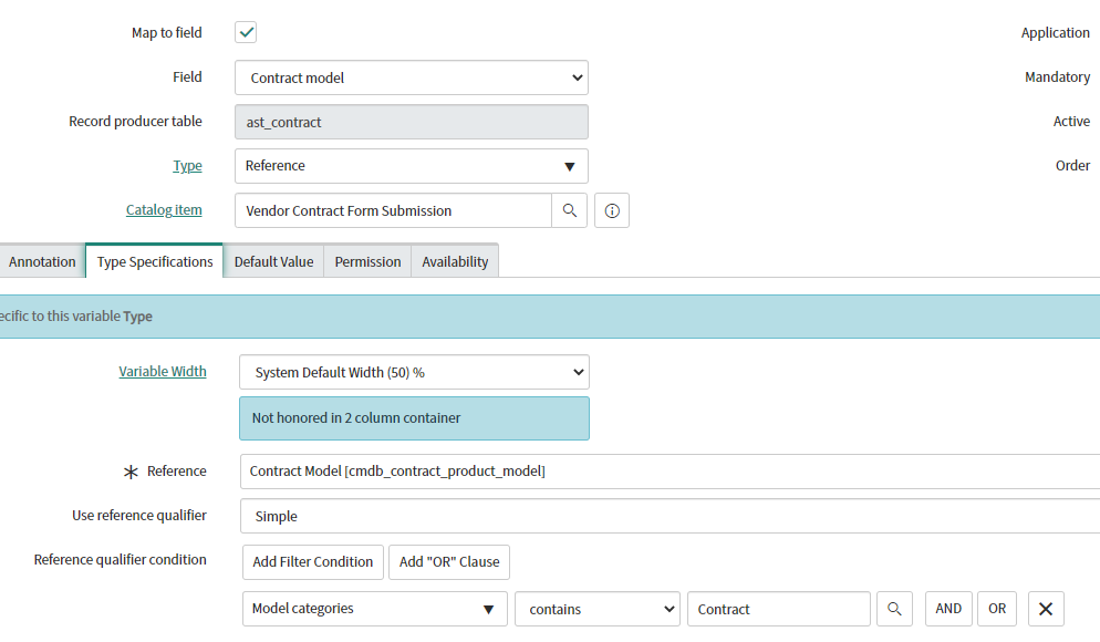 Solved Catalog Item Why users are not able to see a ref