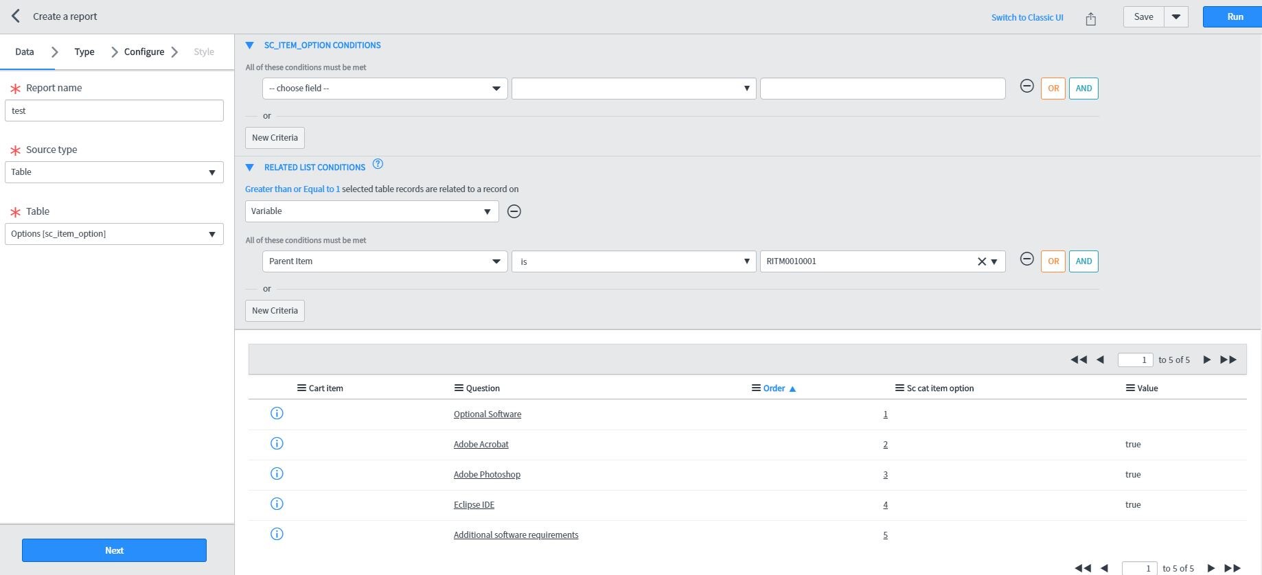 Solved: Query on Requested Item variable/values? - ServiceNow Community