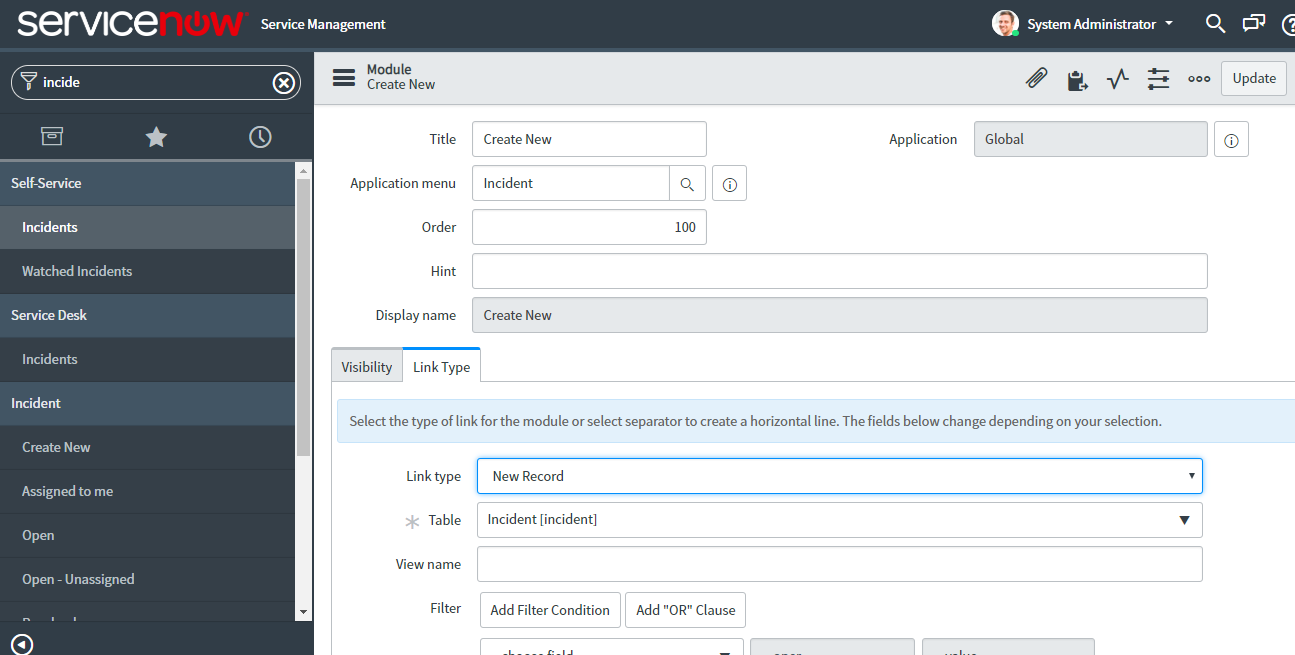 How to set a specific view to a role in Create new... - ServiceNow ...