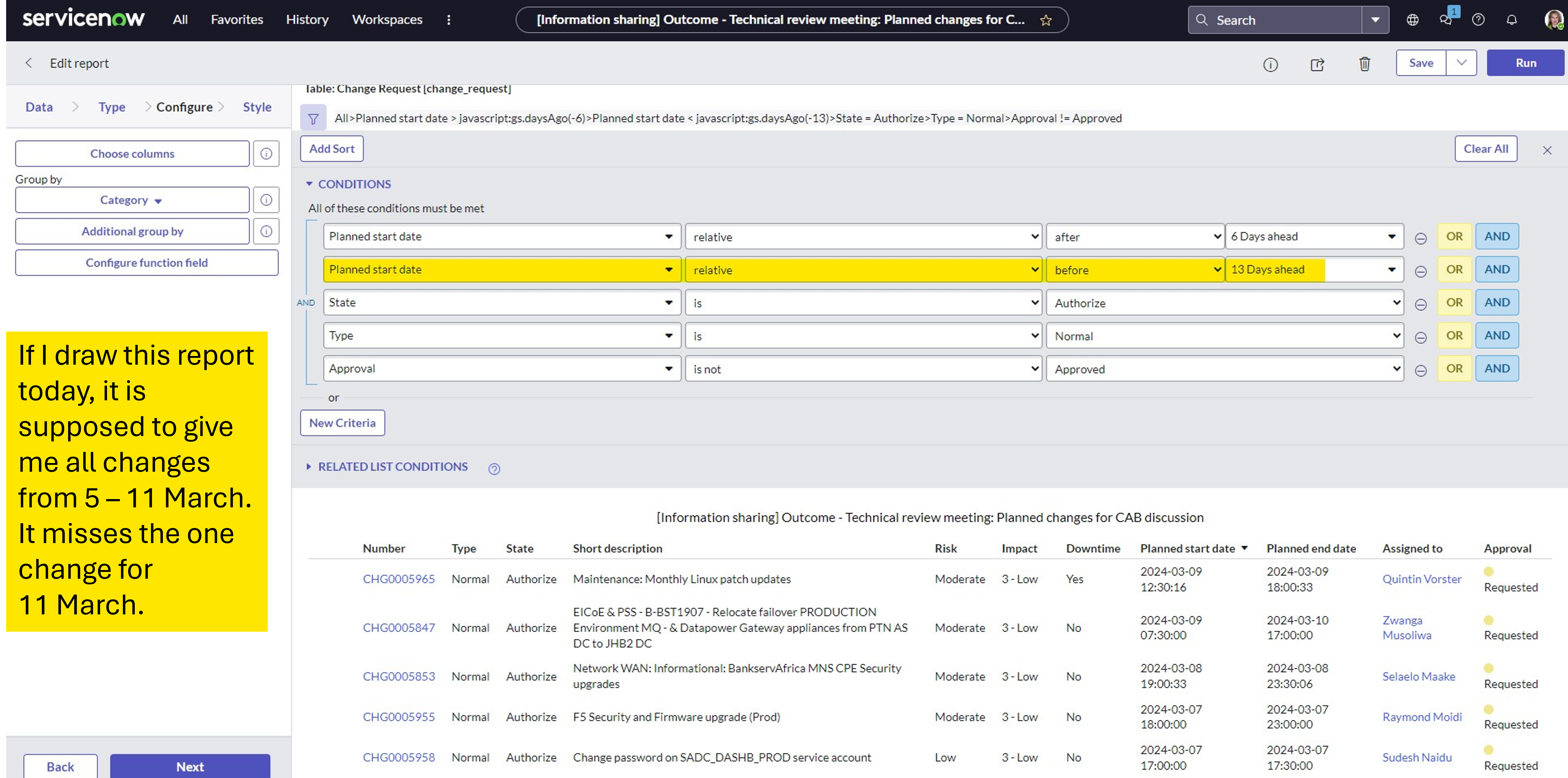 Relative field not working as expected - ServiceNow Community